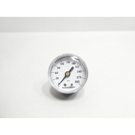 Ashcroft 2IN 1/4IN 0-300PSI NPT PRESSURE GAUGE 20W1005 H 02B 300#